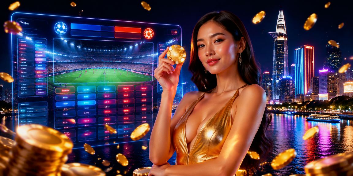 Không gian cá cược trực tuyến neon sôi động tại TP.HCM về đêm